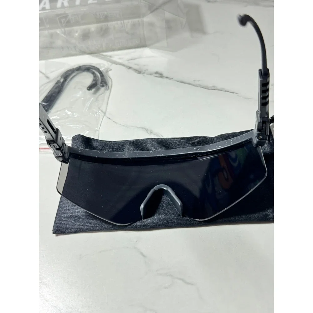 Pit Viper The Night Fall Polarized Sunglasses Black Splatter Shield Sport Shades